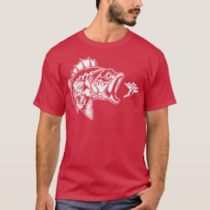 Camiseta Largemouth Bass Eating Tinkerbell