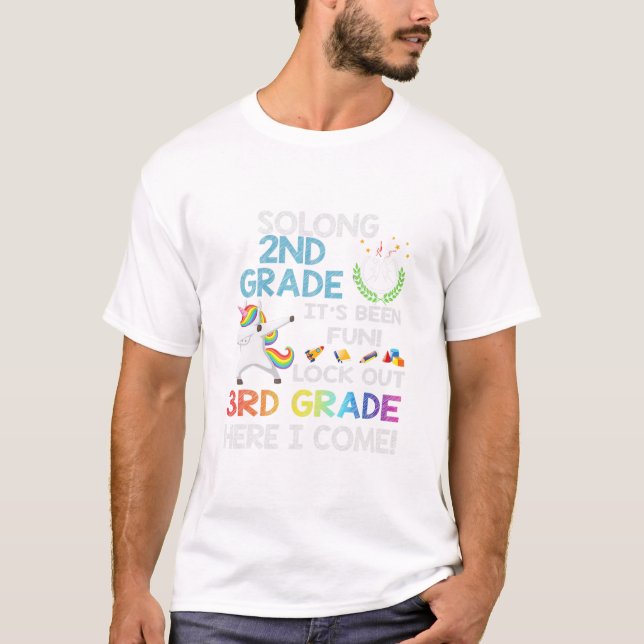 Camiseta Largo 2do Grado Cuidado 3er (Anverso)
