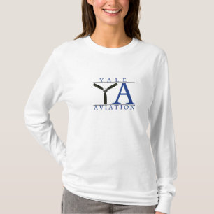 Camiseta Largo-envuelta aviación de Yale