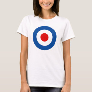 Camiseta Largo-Envuelta Roundel de la MOD de las