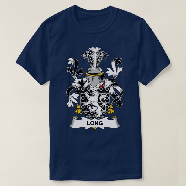 Camiseta Largo escudo de armas en la prisión familiar (Diseño del anverso)
