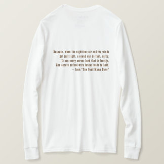 Camiseta Largo-sl camiseta, mamá Bone de la foto una de la