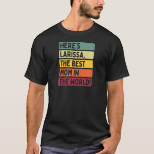 Camiseta Larissa es la mejor mamá del mundo
