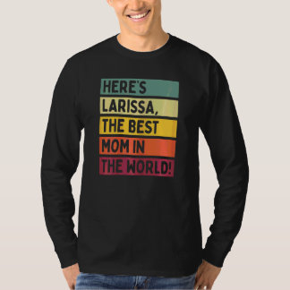 Camiseta Larissa es la mejor mamá del mundo