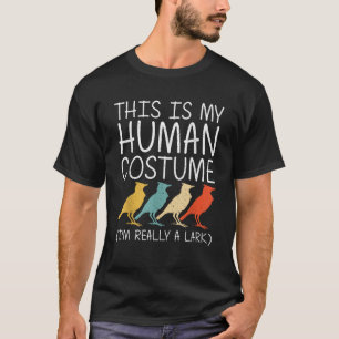 Camiseta Lark Halloween Ropa Humana Passerine Bird Easy D