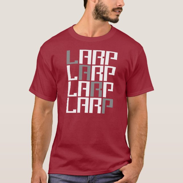 Camiseta LARP - Juego del papel de la acción viva - (Anverso)