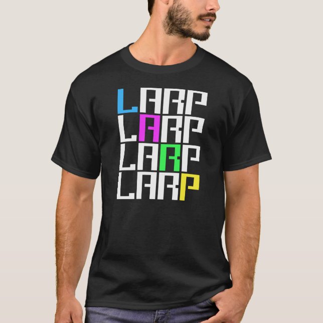 Camiseta LARP - Juego del papel de la acción viva - (Anverso)