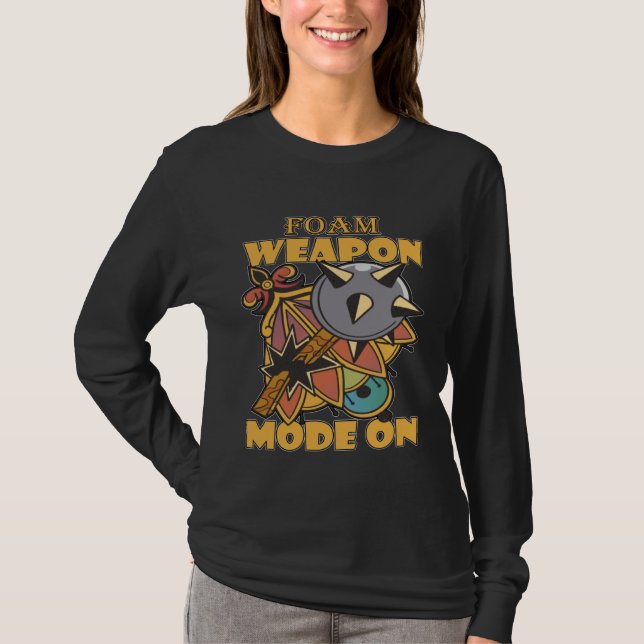 Camiseta Larping Events  Foam Weapon Mode On (Anverso)