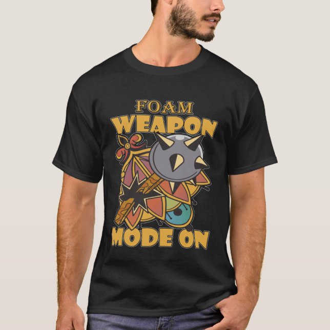 Camiseta Larping Events  Foam Weapon Mode On (Anverso)
