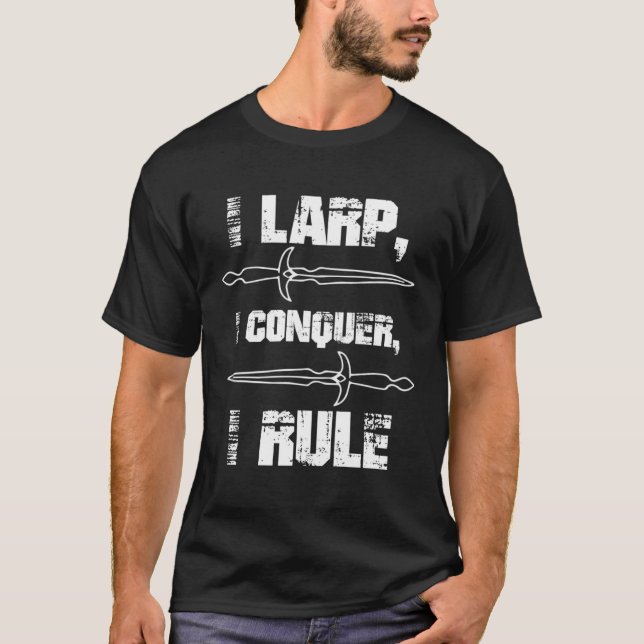 Camiseta Larping Events  LARP Conquer Rule (Anverso)