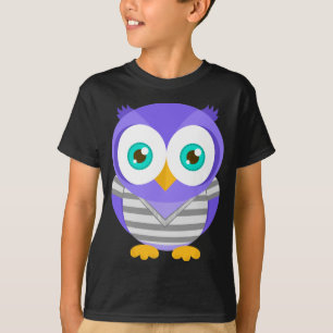 Camiseta Larry el búho púrpura (original)