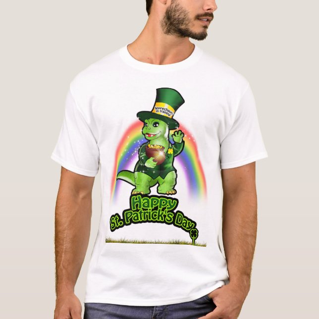 Camiseta Larry el Leprechaun en formación (Anverso)