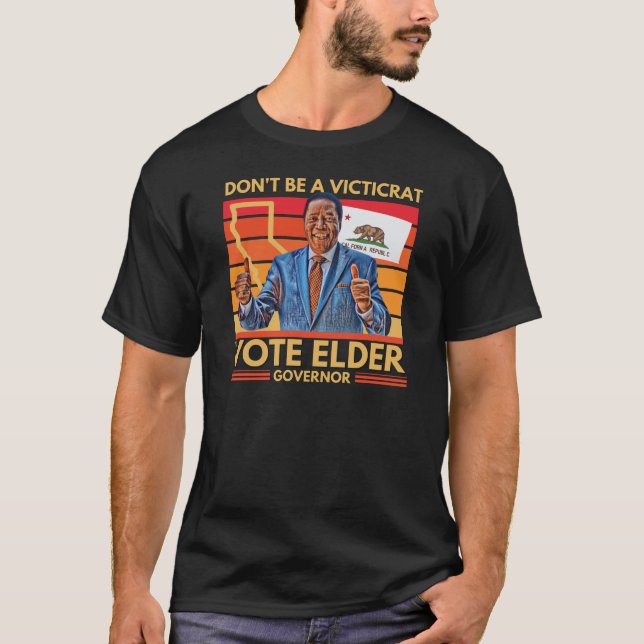 Camiseta Larry Elder del gobernador de California Victicrat (Anverso)