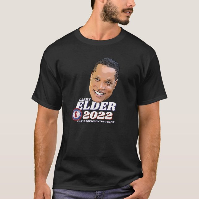 Camiseta Larry Elder para Gobernador 2022 (Anverso)