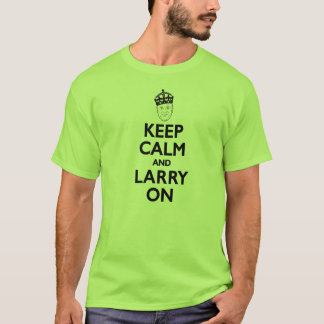 Camiseta Larry Miller de los hombres "guarda calma y a