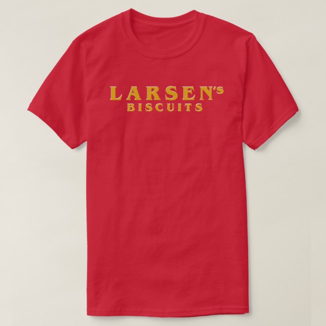 Camiseta Larsens Biscuits (Diseño del anverso)