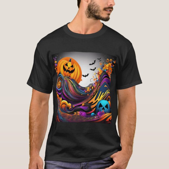 Camiseta L'art d'Halloween (Anverso)