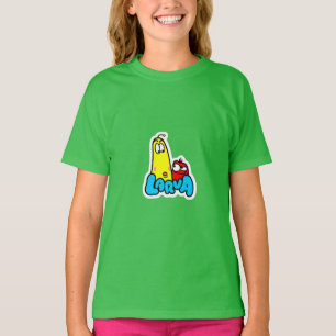 Camiseta larva personalizado Pegatina