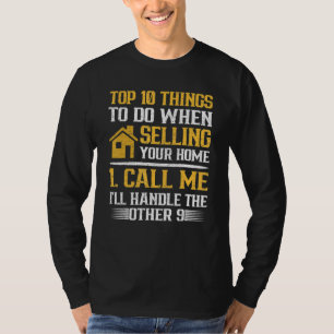 Camiseta Las 10 cosas principales que debe hacer un agente