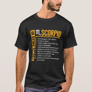 Camiseta Las 10 mejores reglas de los regalos de cumpleaños