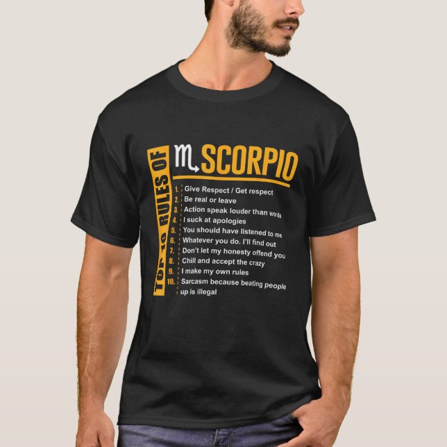 Camiseta Las 10 mejores reglas de los regalos de cumpleaños (Anverso)