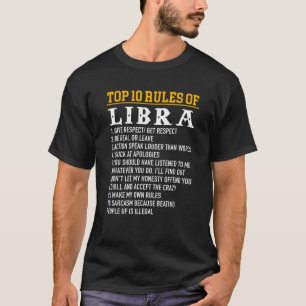 Camiseta Las 10 Principales Reglas De Libra Septiembre 23 O