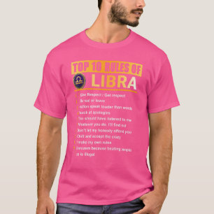 Camiseta Las 10 Reglas Principales Para El Cumpleaños De Li