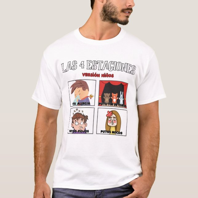 Camiseta Las 4 estaciones (versión niños) (Anverso)