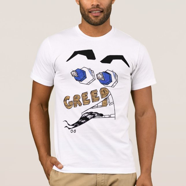 Camiseta Las 7 Muertes — Codicia (Anverso)