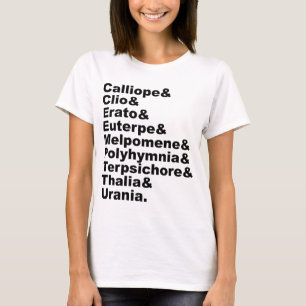 Camiseta Las 9 Musas Hechas Populares Por La Mitología Grie