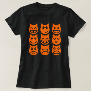Camiseta Las 9 vidas del gato de la Emoji