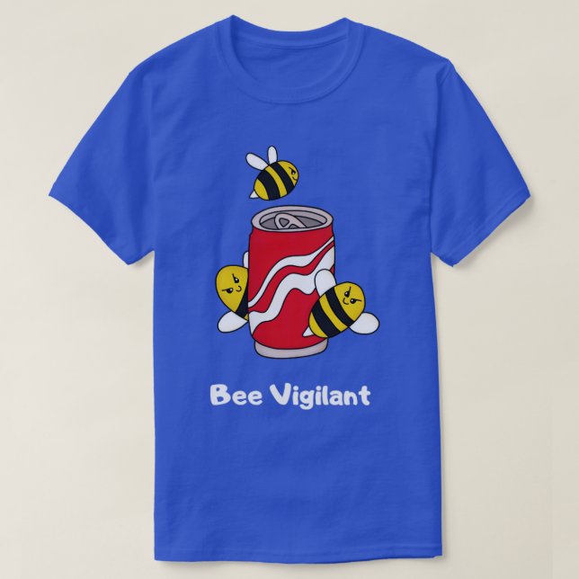 Camiseta Las abejas reciben soda (Diseño del anverso)