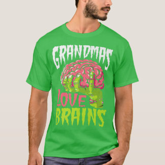 Camiseta Las abuelas aman los cerebros divertidos Zombie Ha