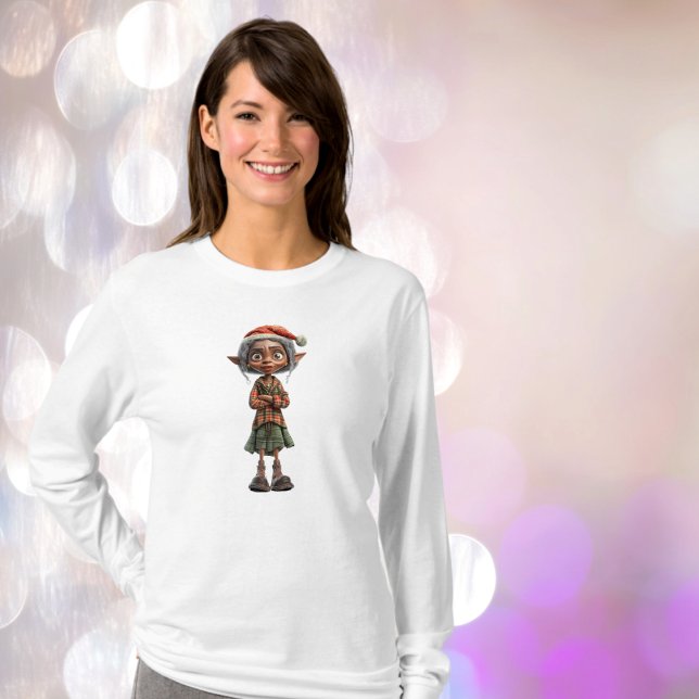 Camiseta Las abuelas Navidades Elf Tee de mujeres (Subido por el creador)