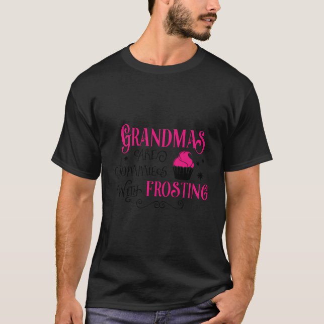 Camiseta Las Abuelas Son Como Las Mamas Con Escarcha (Anverso)