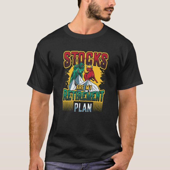 Camiseta Las acciones son mi plan de retiro Libertad financ (Anverso)