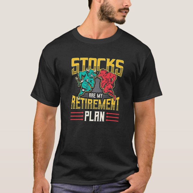 Camiseta Las acciones son mi plan de retiro Libertad financ (Anverso)
