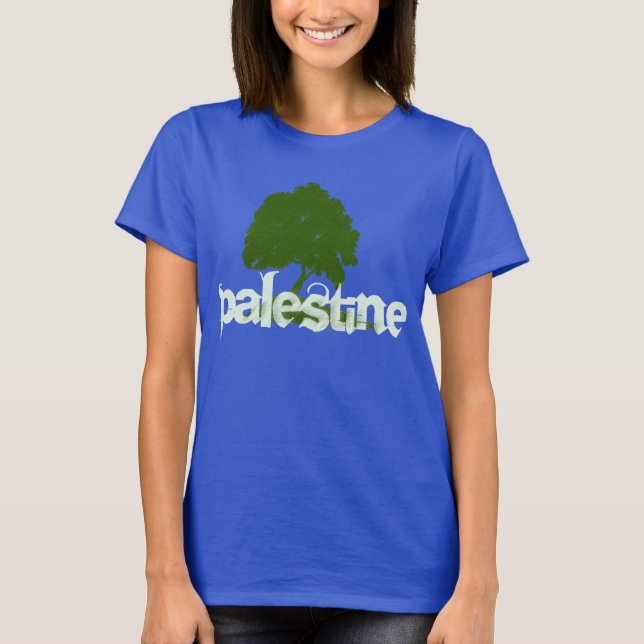 Camiseta Las aceitunas de Palestina (Anverso)