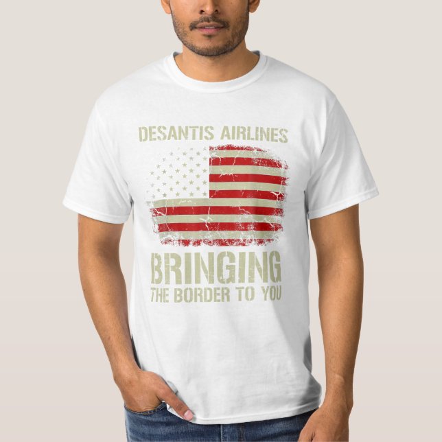 Camiseta Las aerolíneas llevan la frontera (Anverso)