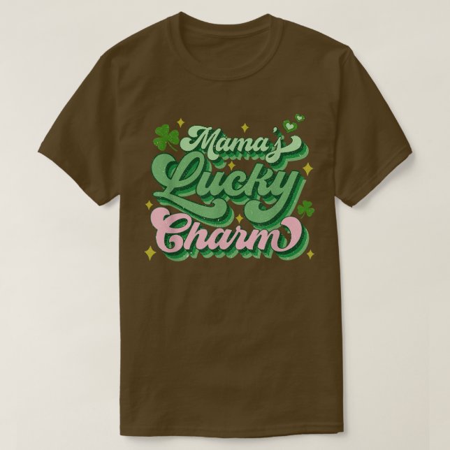 Camiseta Las afortunadas mujeres de mamá de Sharm retro Día (Diseño del anverso)