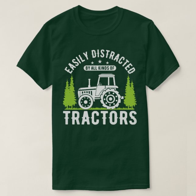 Camiseta Las agricultoras se distraen fácilmente con todo t (Diseño del anverso)