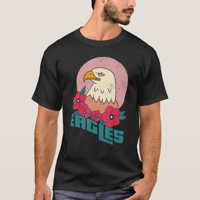 Camiseta Las águilas me encantan las aves de las presas Fal (Anverso)