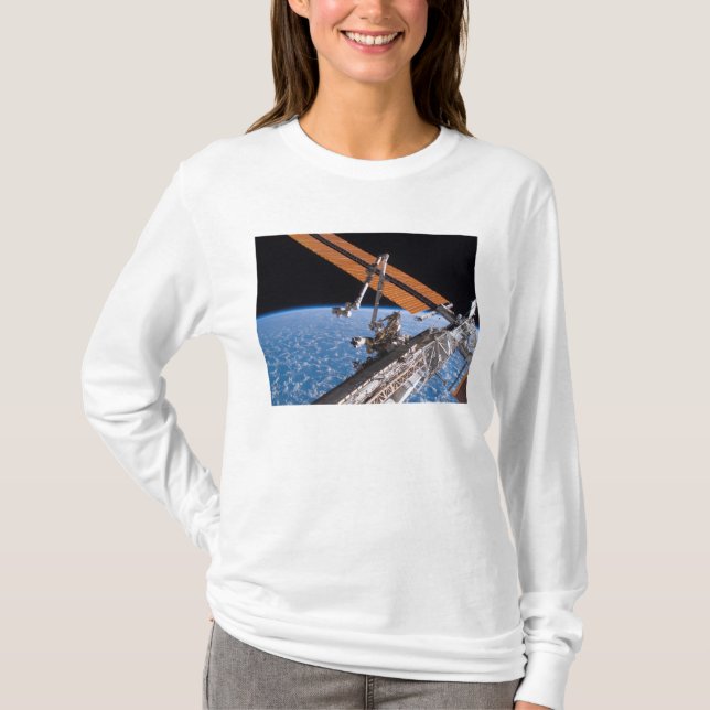 Camiseta Las alas Canadarm2 y del panel de paneles solares (Anverso)