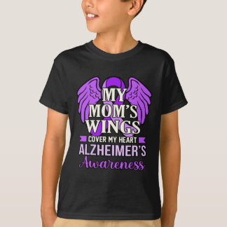 Camiseta Las alas de mamá cubren la conciencia de Alzheimer