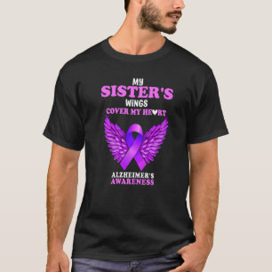 Camiseta Las Alas De Mis Hermanas Cubren Mi Awarene Alzheim