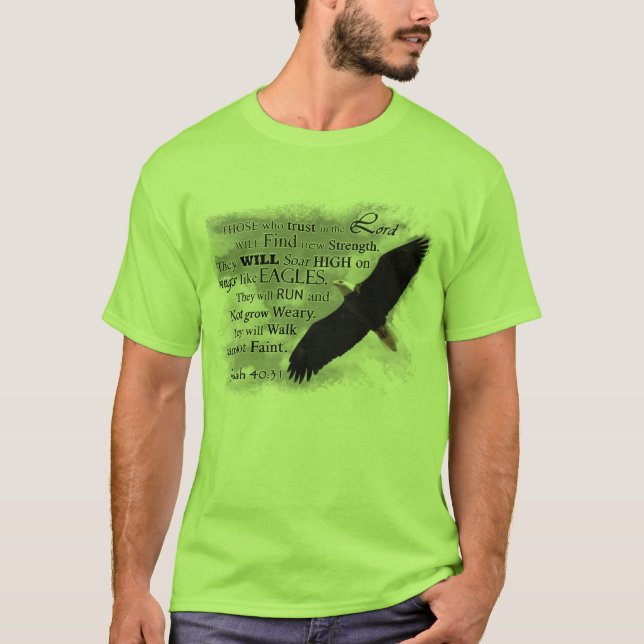 Camiseta Las alas del 40:31 de Isaías tienen gusto de (Anverso)