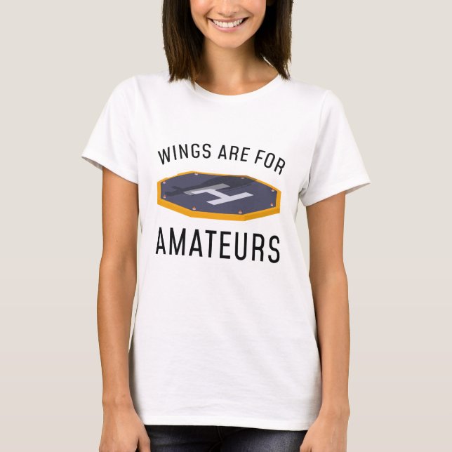 Camiseta Las Alas Son Para Aficionados (Anverso)