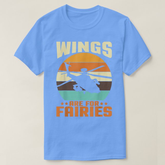 Camiseta Las Alas Son Para Fe I Helicopter Pilot (Diseño del anverso)
