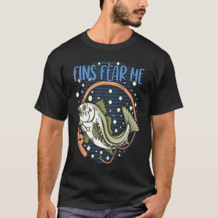 Camiseta Las aletas me temen memes de caza Tendencia a la p