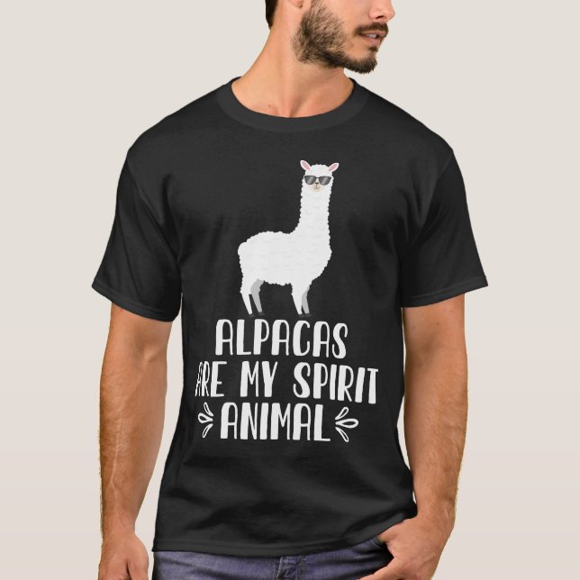 Camiseta Las Alpacas son mi animal espiritual (Anverso)